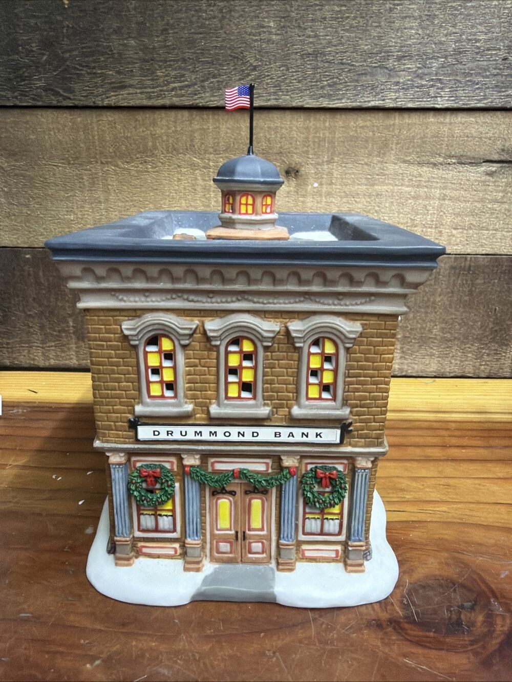 Vintage Dept 56 Drummond Bank New England Village Christmas In Box